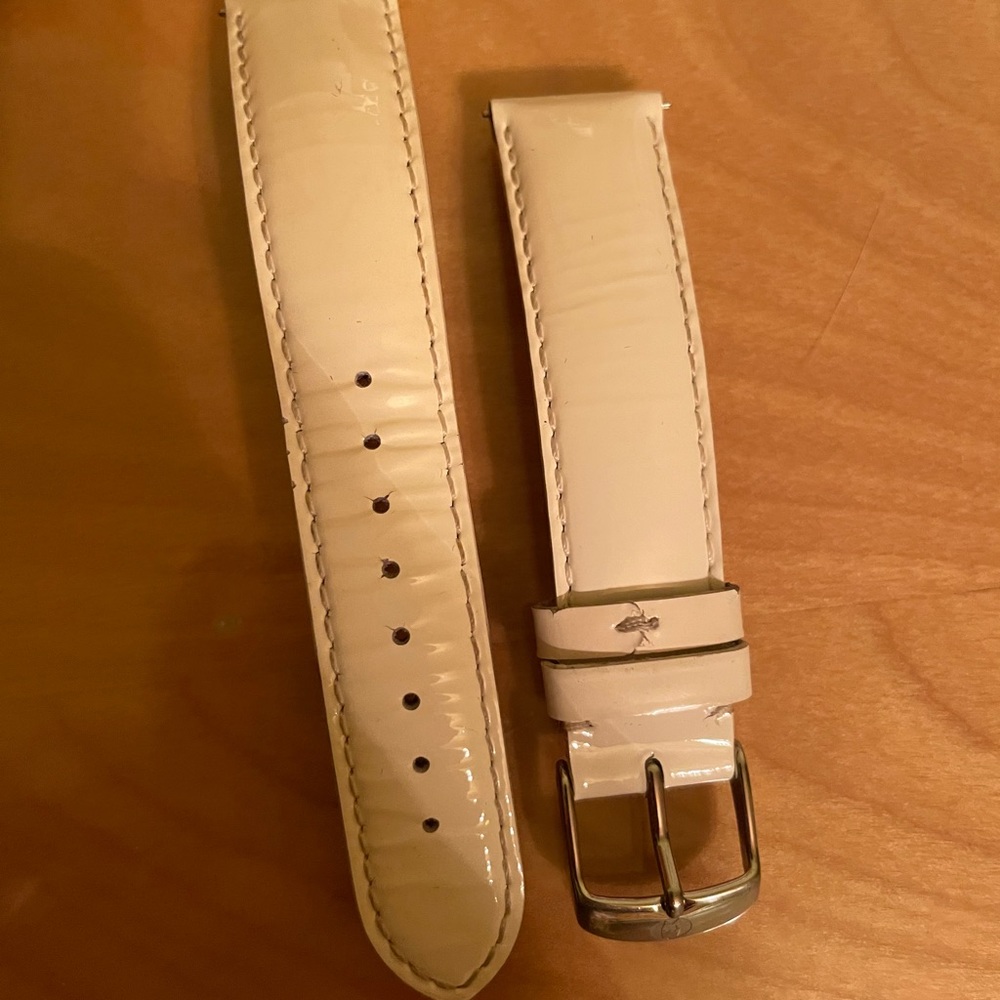 Michele Watch 18mm White Band
